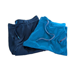 Hylete Shorts Mens Blue Medium Small 30" Performance Stretch Gym Bundle